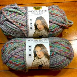 NWT — LION BRAND- WOOL-EASE Set of 2, Color is Eden